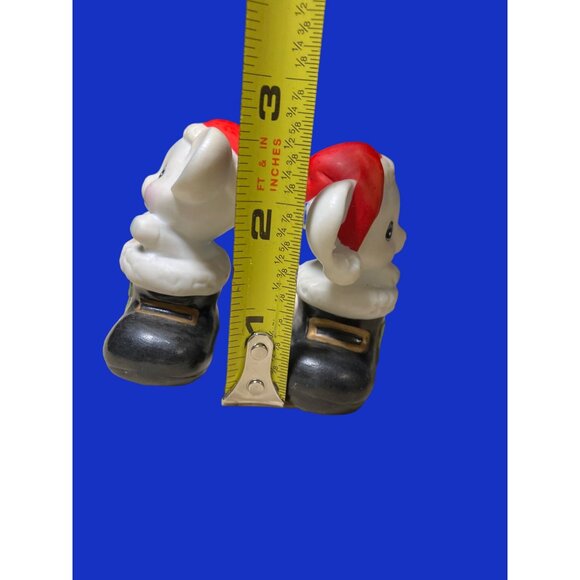 Homco Mice in Boot Christmas Figurines- #8903 - Picture 7 of 10